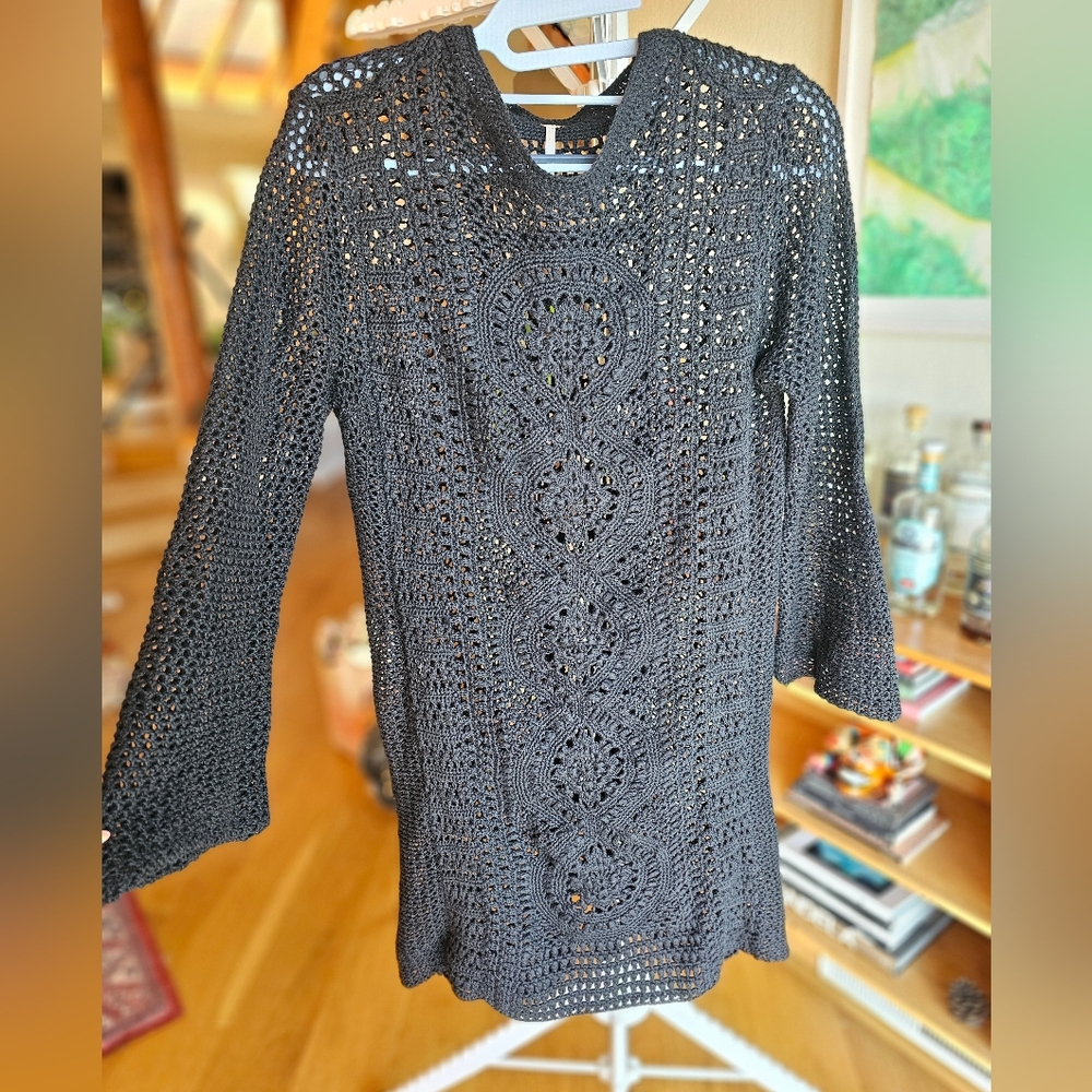 Free People chunky knit mini dress